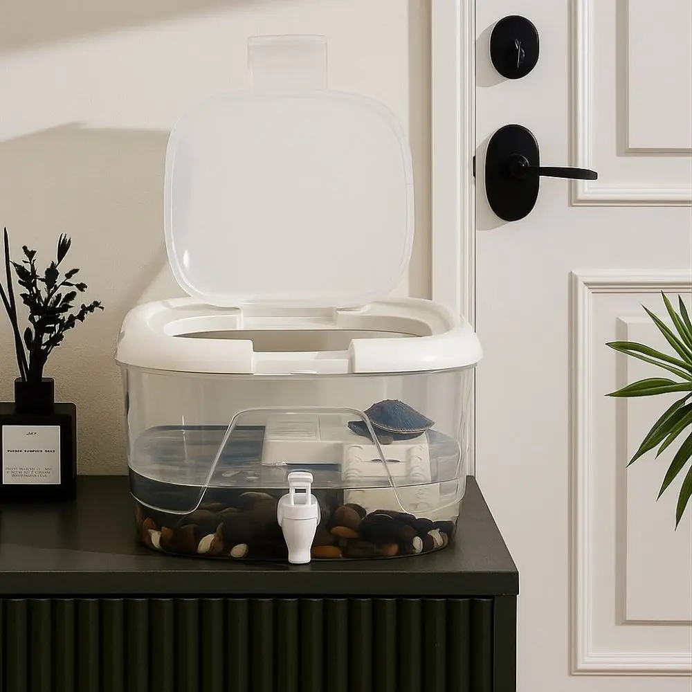 Aquarium tortue – Habitat écologique avec plateforme et vidange – Image 5