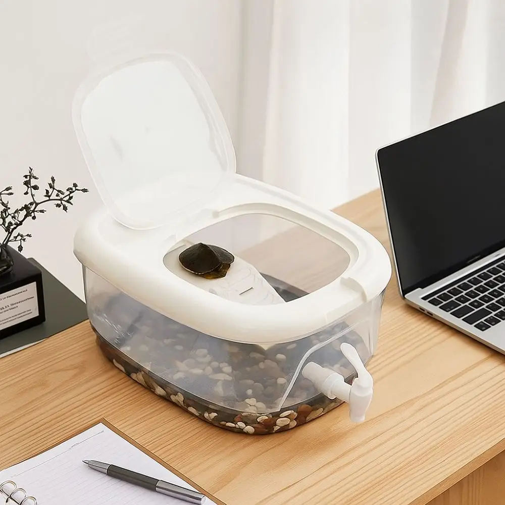 Aquarium tortue – Habitat écologique avec plateforme et vidange – Image 3