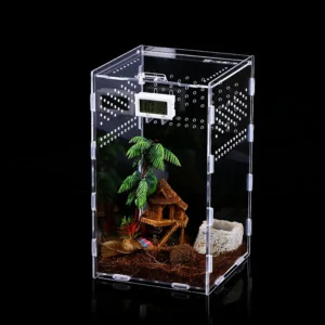Terrarium en Acrylique Transparent pour Reptiles & Insectes