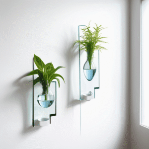 Vases muraux hydroponiques