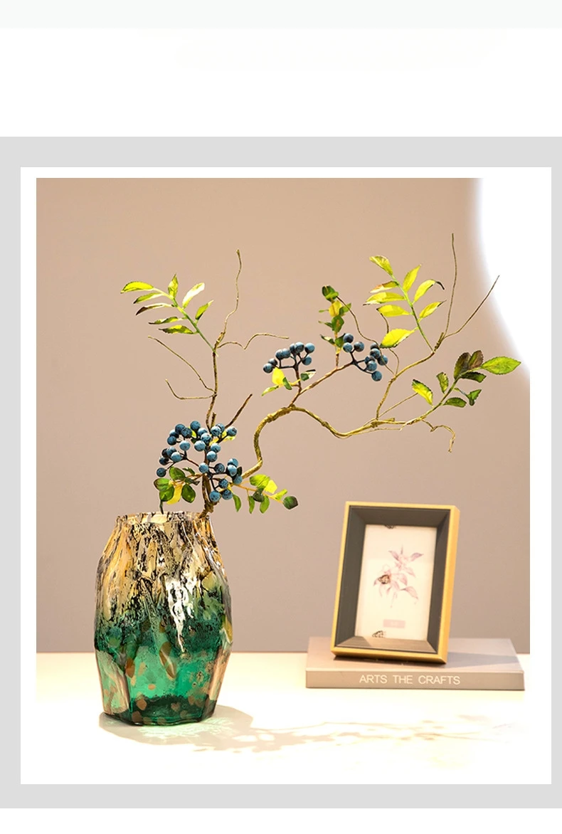 Vase en verre tacheté – Unique, irrégulier, plein de caractère – Image 6