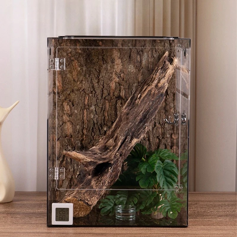 Terrarium vertical pour gecko – Habitat sécurisé, transparent – Image 3