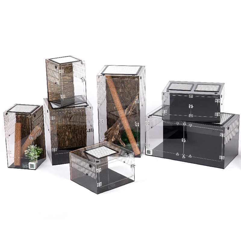 Terrarium vertical pour gecko – Habitat sécurisé, transparent – Image 4