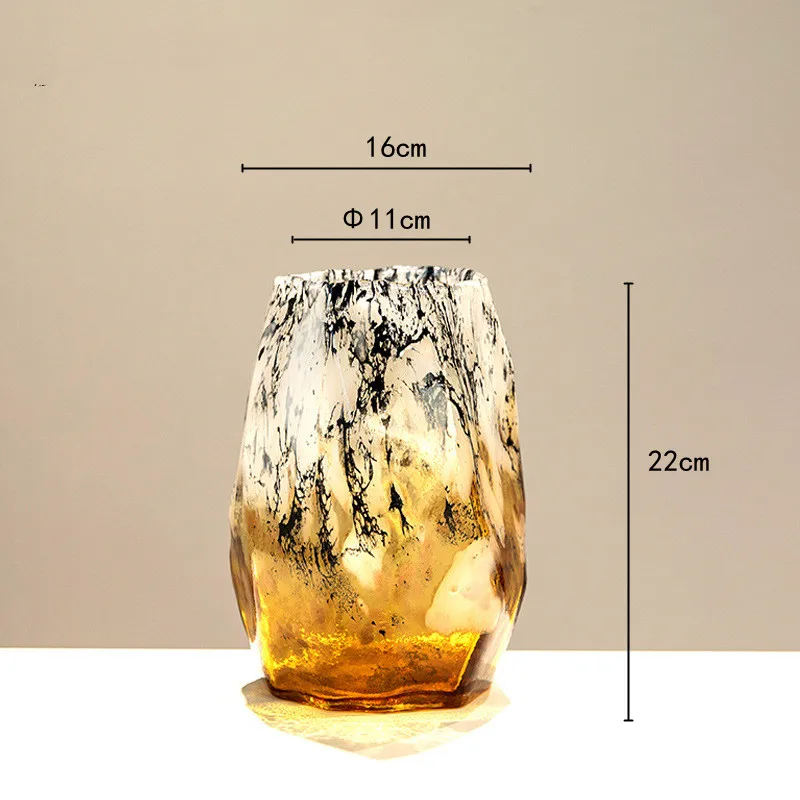 Vase en verre tacheté – Unique, irrégulier, plein de caractère – Image 15