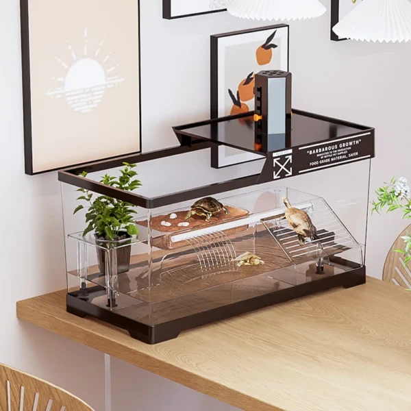 habitat en acrylique pour reptiles