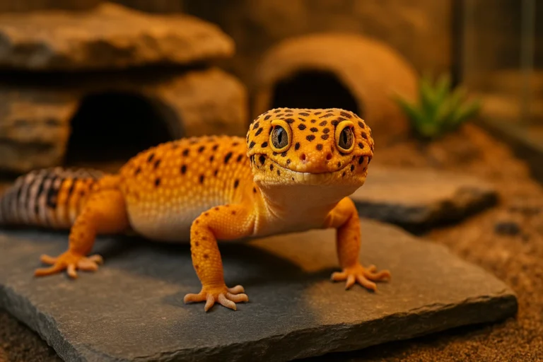 Un gecko leopard