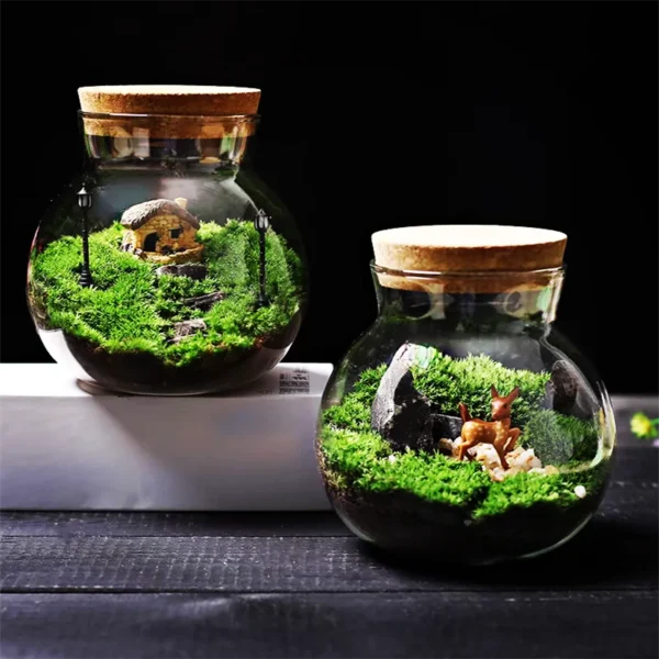 Vase verre bouchon liège