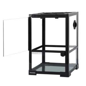 Terrarium verre 38L 30x30x46 cm – ventilation supérieure